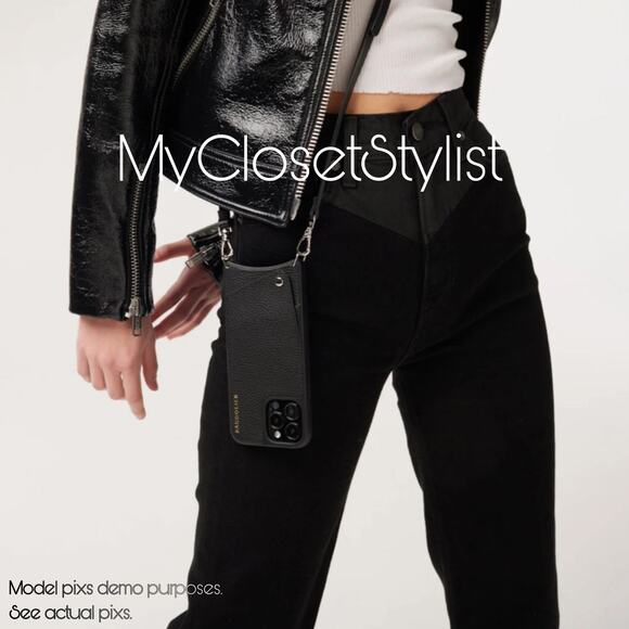 BANDOLIER Pyramid Studs iPhone 13 Pro Max RARE CASE Purse NEW! pouch gold unisex - Picture 2 of 11